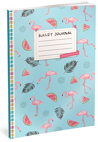 Bullet Journal: Punktraster Notizbuch (Ca. A5) + 100 Seiten + Vintage Softcover | TOP Motiv: Karibik | Dot Grid Journal, Kalligraphie Übungsheft, Punktpapier +++ Jetzt mit Register +++