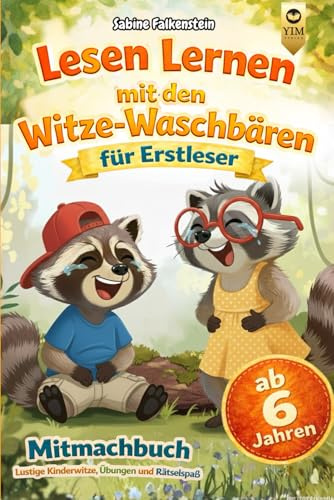 Witzebuch für Erstleser mit farbiger Silbenschrift. Lustige Rätsel, Wortspiele & Übungen - 1. Klasse Silbenbuch zum Lesenlernen ab 6 Jahren