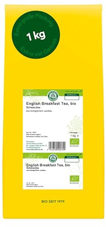 LEBENSBAUM Bio English Breakfast Tea, Schwarztee, schwarzer Tee lose, Bio Tee, aromatisch kräftig 1 kg