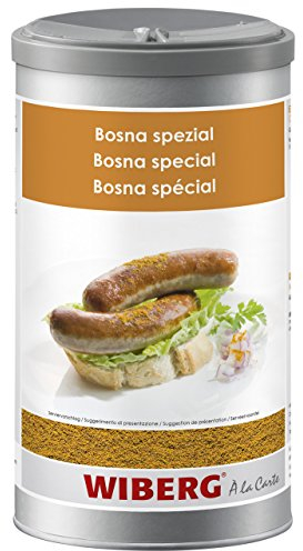 WIBERG Bosna spezial – Würzig-scharfe Gewürzmischung mit Curry und Chili, ideal für Grillwurst-Spezialitäten und Schmorgerichte, 480 g