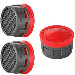 JQK Faucet Areator, 2.2 GPM Flow Retrictor Insert Faucet Aerators Replacement Parts Bathroom 3 Pack, FAN22-P3