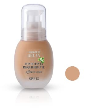 Helan, I Colori di Helan - Base de Maquillaje Profesional Opaca de Acabado Natural Ligero con Protección Solar SPF 10, Maquillaje para Piel Mixta y Grasa,Color Sésamo, 30 ml