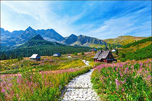 Muralo Fototapete Gebirge 240 x 360 cm Vlies Tapete Wandtapeten Berge Ausblick Wohnzimmer Schlafzimmer Moderne Wandbilder XXL Natur Landschaft Panorama Wand Dekoration