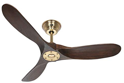 CasaFan | Deckenventilator ECO GENUINO | Rotorblatt-Ø 1220 mm, nuss / Messing