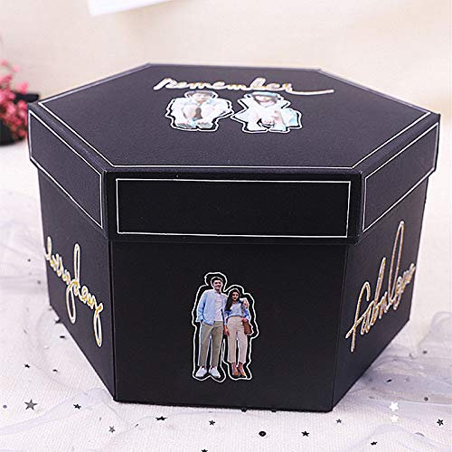 DIY Scrapbook Überraschungskuchen Explosion Box Explodierendes Geschenk zum Jubiläum Hochzeit Fotoalbum Geburtstag Geschenkbox Drop Shipping, Kuchenbox Set