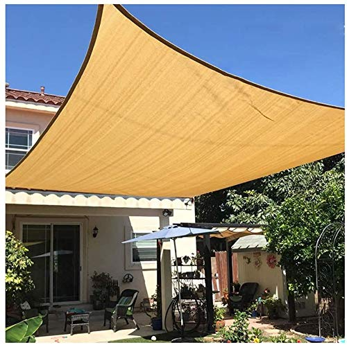 QAF Zaun Sichtschutz Staketenzaun für Balkon Garten Sun Shade Sail Terrasse Überdachung Markise 95% UV-Block Atmungsaktiv HDPE Rostfreier Stahl D-Ring Den Außenbereich Garten 210515