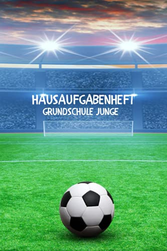 Hausaufgabenheft Grundschule Junge: Schülerkalender , mit 2x Stundenplan | DIN A5 | 109 Seiten | 52 woche , Schulplaner , Hausaufgabenplaner , fussball