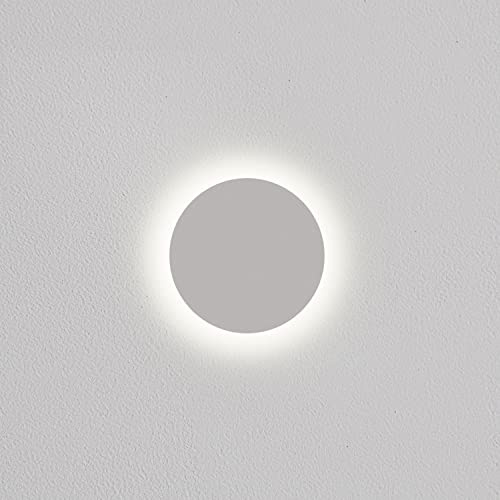MAZZOLA LUCE Applique da parete rotonda gesso bianco moderna led 6W 3000K per interni