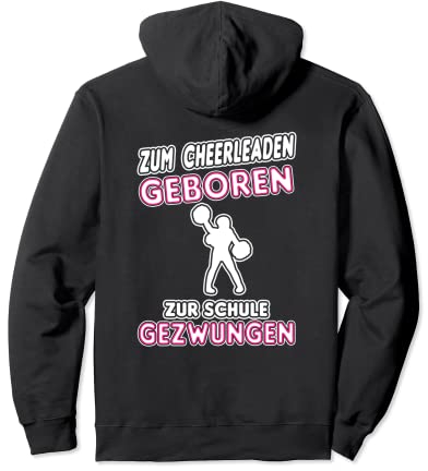 Zum Cheerleading Geboren Zur Schule Gezwungen Pullover Hoodie