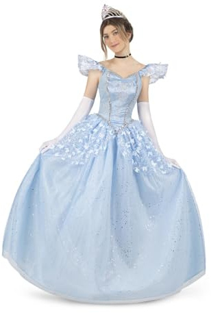 VIVING Disfraz Princesa Zapato De Cristal S (Vestido, guantes y enaguas)