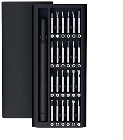 Poignée de tournevis avec embouts de tournevis, étui de rangement, pour presque toutes les vis, ensemble de tournevis de précision 25 en 1 magnétique Torx hexagonal, outils de réparation