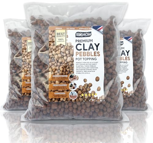 UKGROW Superior 5L Expanded Clay Pebbles – Premium Horticultural Ceramsite for Exceptional Plant Growth