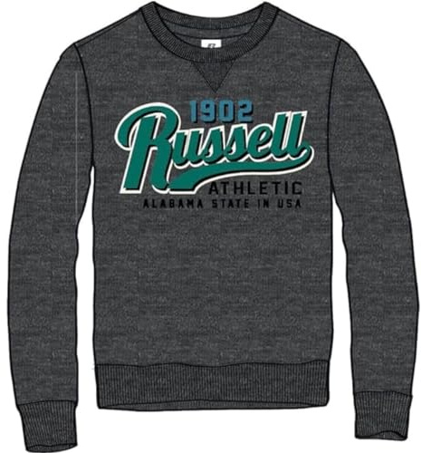 Russell Athletic A00572-WM-098 1902 Russell -Crewneck Sweatshirt Sweatshirt Herren Winter Charcoal Marl Größe L