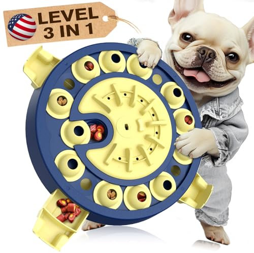 KADTC Large 3 Levels, Dog Puzzle Toy, Mental Stimulation for Smart Dogs