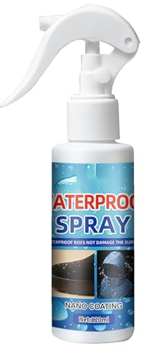 Protector en aerosol para zapatos,Spray impermeabilizante para zapatillas, Spray impermeable para zapatos para lluvia y manchas de 120 ml, Spray impermeabilizante para cuero y tela de zapatillas, nano