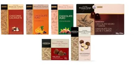 Chocolates Marcos Tonda – Pack Delicias | Trufas De Chocolate Y Mas Delicias 6 Productos | Caja De Chocolates Para Regalar | Chocolates Originales Para Regalar | Desde 1793