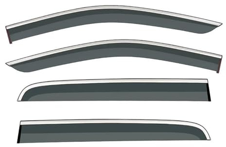 Seitenfensterabweiser Für Ranger Für Raptor T6 P375 Px 2011-2022 Fenster Visier Vent Shades Ventvisor Windabweiser Visiere Regen Guard Shades Visier
