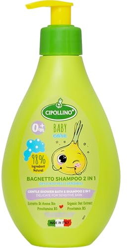 CIPOLLINO Baby Care Bagnetto Shampoo 2 In 1 Delicato Estratto Di Avena, Estratto Di Camomilla 250 ml