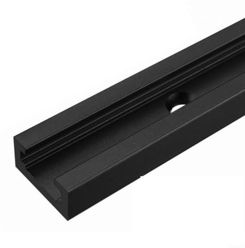 Bebykilemi Schieber aus Legierung für 30 mm Säge, Tslot Aluminium, Holzbearbeitung, Gehrungsstange, kompatibel mit Tisch, Schwarz, Werkbank-Zubehör, 300600 mm (1 Stück) (500 mm)