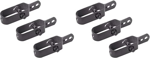 Alberts 611408 Drahtspanner | verzinkt, anthrazit-metallic kunststoffbeschichtet | Größe 2 | Länge 100 mm | 3er Set (Packung mit 2)