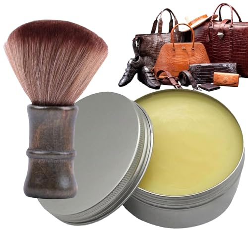 de cuero -, Crema, Pulidor, y Acondicionador,Pomada de muebles de cuero con cepillo,Para Sofás Sofás Zapatos Bolsas Jack Bota