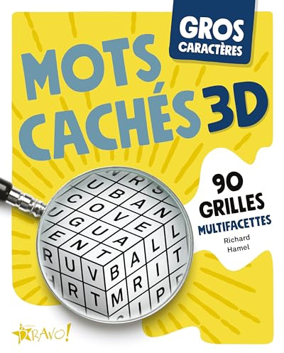 Mots cachés 3D: 90 grilles multifacettes