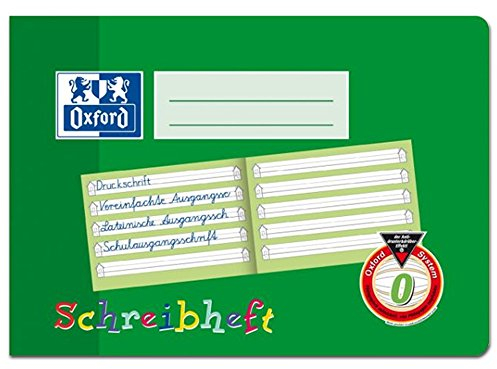 Oxford Schreiblernheft, A5 quer, Lineatur 0, 16 Blatt, grün