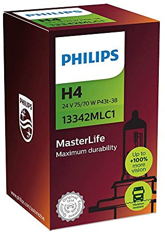 PHILIPS Glühlampe, Fernscheinwerfer 13342MLC1 | Kompatibel mit: MERCEDES-BENZ T1/TN Kasten, T1/TN Pritsche/Fahrgestell, T2/LN1 Bus, T2/LN1 Kasten, T2/LN1 Kipper