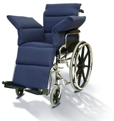 Wheelchair Comfort Seat Cushion Navy-Water-Resistant 36 L x 17 W - Made in USA