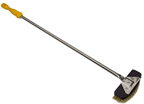 Lilly Codroipo Spazzola Ottone Venezia con Raschietto, H. 90 Cm.