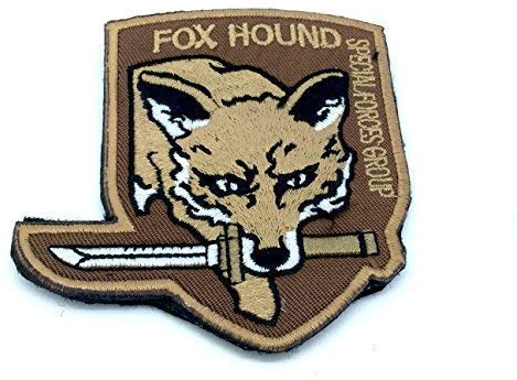 Foxhound Special Force Group Aufnäher für Airsoft, Paintball, Braun