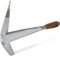 Martillo modelo francés, Gaucher - Martillo forjado a mano - Mango de piel - Sacacorchos - Pulido