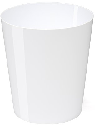 OSCO White Hi-Gloss Strong Plastic Bin