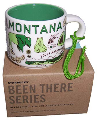 Montana Been There Series, tazza da caffè da 2 once, tazza da cappuccino, ornamento, da collezione singolo 56,7 g. Tazza da tè ornamentale da caffè regalo