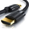 CSL - Cavo HDMI 8k / 4k 2.1/2.0-5m - 8K @ 60Hz / 120Hz - 4K @ 240Hz - 48 Gbps - 3D - Ultra High Speed con Ethernet - TV Blu-ray PS5 Xbox Series X Switch - nero - 5 metri