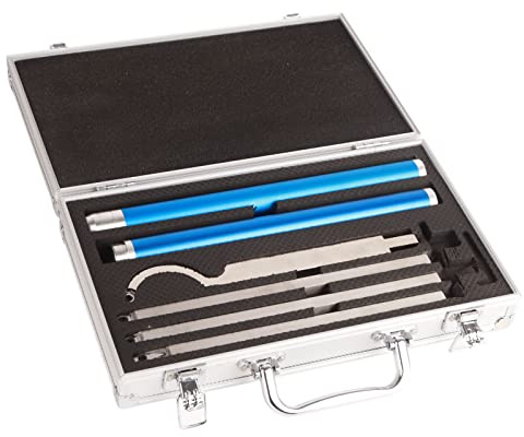 8-teiliges Hartmetall-Drehwerkzeug-Set Hartmetall-Drechselwerkzeuge mit Aufbewahrungsbox (2 Griffe, 4 Werkzeugleisten, 2 Schraubenschlüssel)
