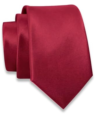 Massi Morino Krawatte schmal für Herren in verschiedenen Farben - 6 cm - Schlips Uni einfarbig I Slim Fit Tie