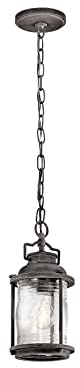 Kleine Pendelleuchte im Industriedesign für Innen & Außen, Anthrazit Ø15cm
