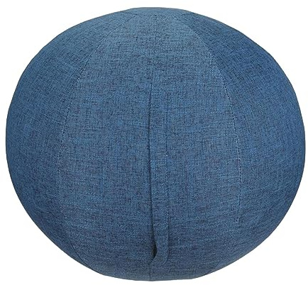 LOVIVER Couverture de Balle de Yoga Pilates Couverture de balles assises Anti-Rayures Anti-poussière avec poignées de Transport Pratiques Couverture de Balle, Bleu 55cm