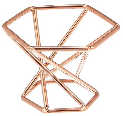 VOCOSTE Supporto Per Spugna Trucco Oro Rosa 1pc Asciugatura Metallo | Dimensioni: 4.1x6cm. Impermeabile E Antiscivolo. Decorativo. Uso Domestico E Viaggio. Solo Supporto.