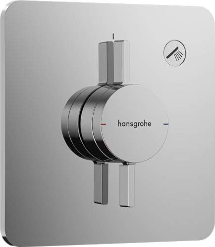 hansgrohe DuoTurn Q - Duscharmatur Unterputz für 1 Verbraucher, Mischbatterie Dusche, Einhebelmischer für iBox universal 2, Chrom
