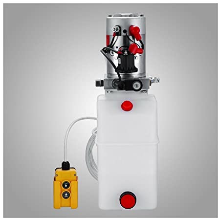 12 V 8 Quart Auto Ascensore Pompa di plastica idraulica Pompa di alimentazione dell'alimentatore singolo Agire for Dump Traile SUNBING