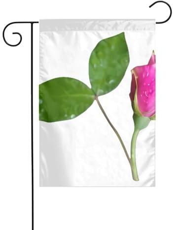 Drapeau de jardin avec bourgeons de lune - Drapeaux décoratifs principalement pour patios, jardins, pots de fleurs, terrasse, balcon. 30,5 x 45,7 cm