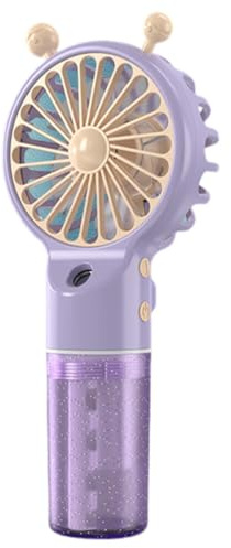 LICHENGTAI Mini Ventilatore Portatile USB, 2 in1 500 mAh Ricaricabile Ventilatore a 4 Velocità, Ventilatore Nebulizzatore Acqua Tascabile Ventilatore a Mano per Ufficio, Esterno, Casa, Scuola