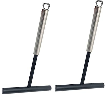 Ciieeo Professional Stainless Steel Crepe Spreaders 2pcs Household Pancake Tools Nylon Scraper Convenient Kitchen Accessory for Cooking Crepes and Pancakes