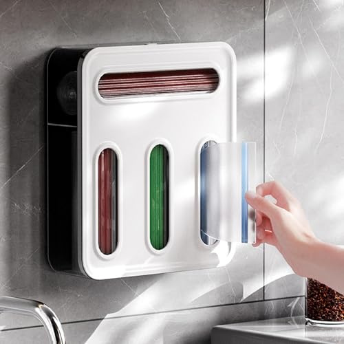 31.5x27.8x8.2cm Storage Bag Organizer For Kitchen,Ziplock Bags Drawer Organizer, Ziplock Bag Storage Organizer,Food Bag Holders And Dispenser, Compatible With Gallon, Quart, Sandwich & Snack Size Bag