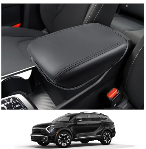 CDEFG Compatible avec Kia Sportage NQ5 2022-2024 2025 Housse de Protection pour Accoudoirs Voiture Console Centrale Accoudoir Couverture Couvercle de boîte d'accoudoir Sportage NQ5 Accessoire