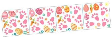 IMIKEYA 1 Blatt Wandtattoo Ostern Hase Band Raupe Partyartikel Für Fensterfolie Abziehbilder Aufkleber Für Lilo Kleinkind-schlafzimmer- Bausatz Film Papier