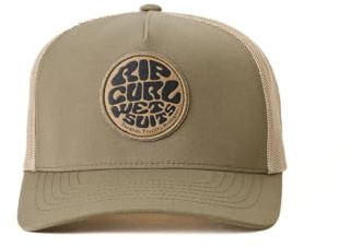 Rip Curl Curve Peak, Structured Trucker Hat, Mesh Snapback Baseball Cap for Men, Adjustable, Dusty Oliver Wetsuit Icon 254, One Size