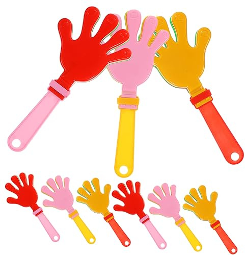 NAMOARLY 20piezas Aplaudidores De Mano De Coloridos Deportivos y Cumpleaños Accesorios Divertidos Adultos